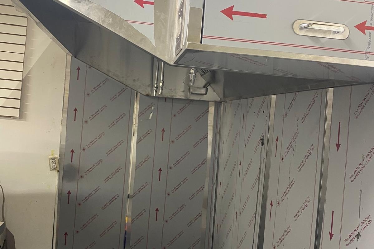 Commercial hood system installation